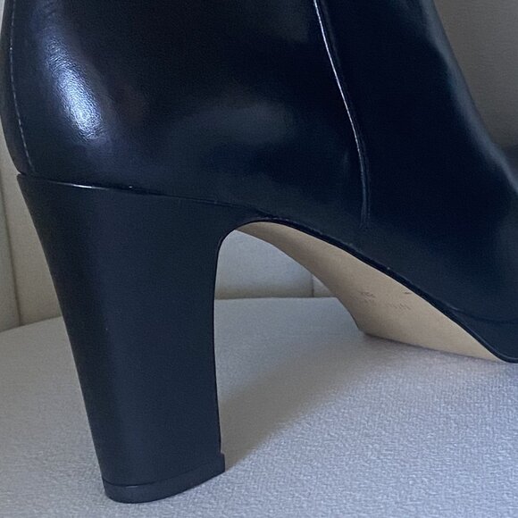 Black Leather Ankle Boots NINE WEST - Picture 16 of 16